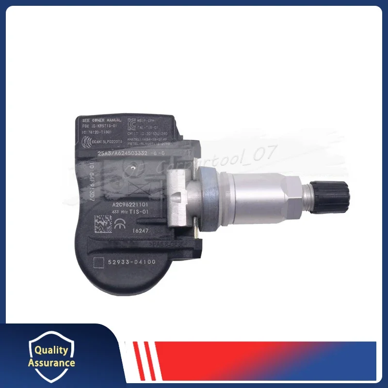ڵ Ÿ̾ з  , 52933-D4100 TPMS, 433MHZ, 2017-2023 ׽ý G90 2018-2022  I30  OPTIMA 52933-F2000