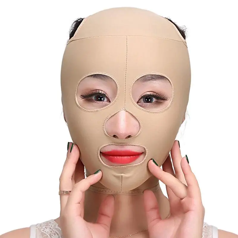 Face Lifter Slimming Chin Strap Mask Reusable Breathable V Linee Thin Face Thin Shaper Belt Double Chin Reducer Tightening Patch v shape tools face lift stickers power lifter invisible skin facial wrinkle line tight face beauty tape transparent thin ba d7x6