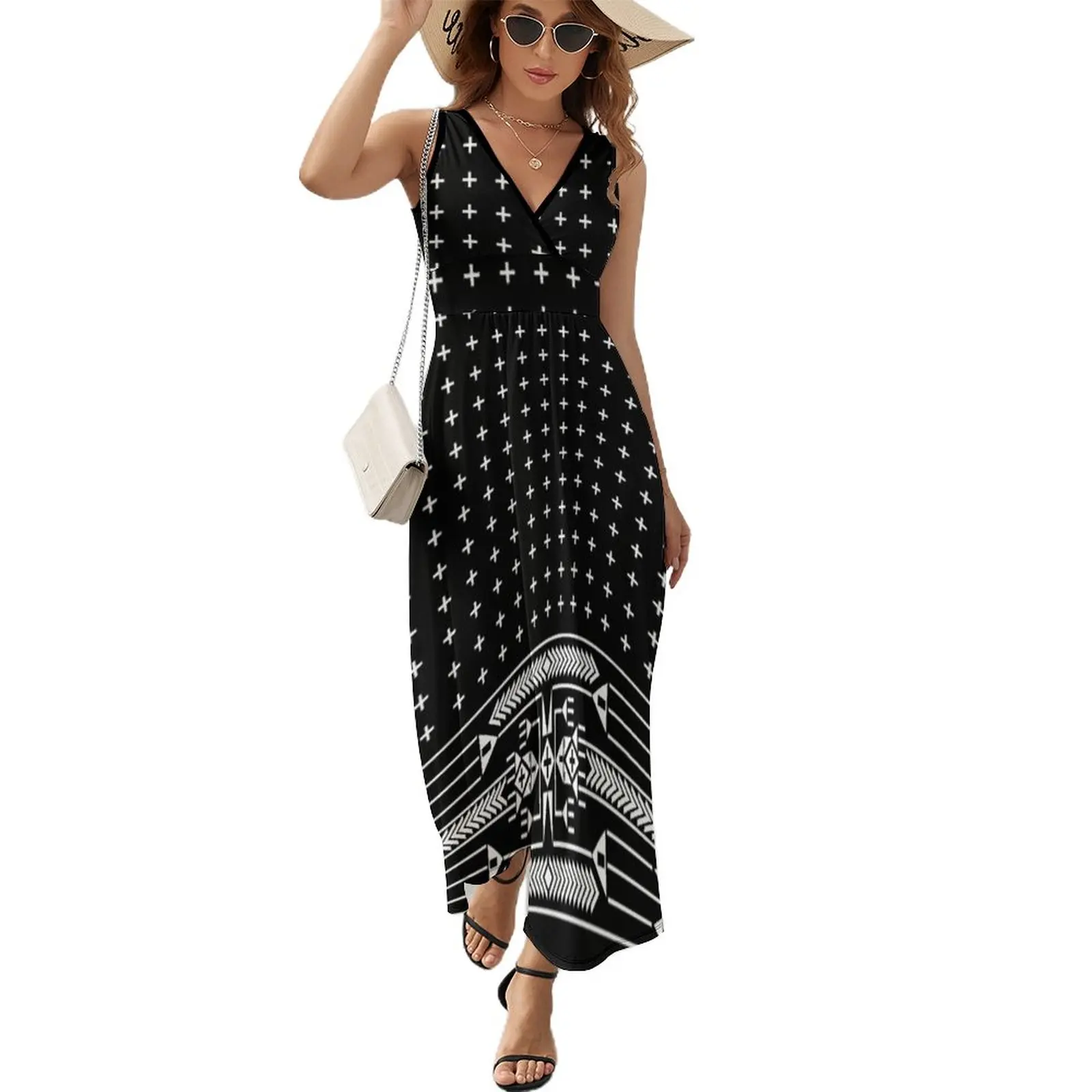 

The Path (Black) Sleeveless Dress purple dress festival outfit women