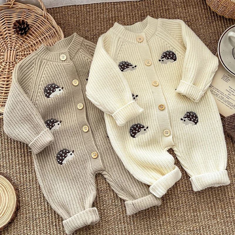 Baby Animal Embroidery Rompers Jumpsuits for Spring