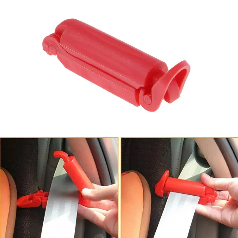 1pc Car Baby Safety Belt Seat Clip Slip-Resistant Children Safe Fitted Seat Belt Buckle Lock Fixed Non-Slip Strap Clamp Clip seat belt clip