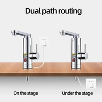 Robinet de chauffe-eau électrique sans réservoir 3000W, avec affichage de la température, robinet de cuisine, robinet de douche électrique coulant 5