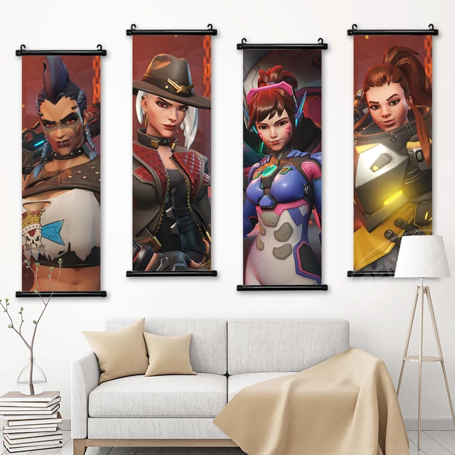 Quadro Decorativo Overwatch Tracer 32x23