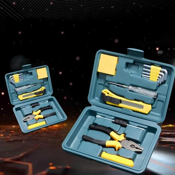 Household 12 Piece Set Hardware Tool Set Maintenance Tool Box Multi-function Combination Electrician Tool Set Auto Repair Tools 1