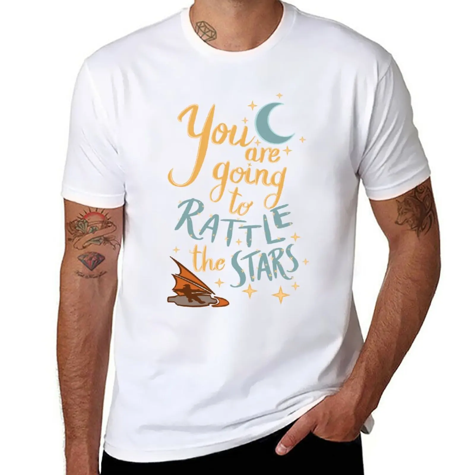 

New You are going to rattle the stars! T-Shirt vintage t shirt shirts graphic tees slim fit t shirts for men