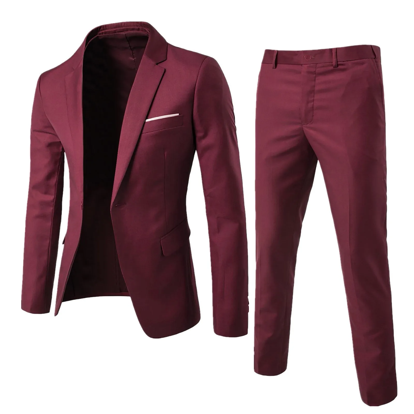 Men 2 Pieces Blazers Sets Wedding Suits Formal Business Jackets Vest Pants Coats