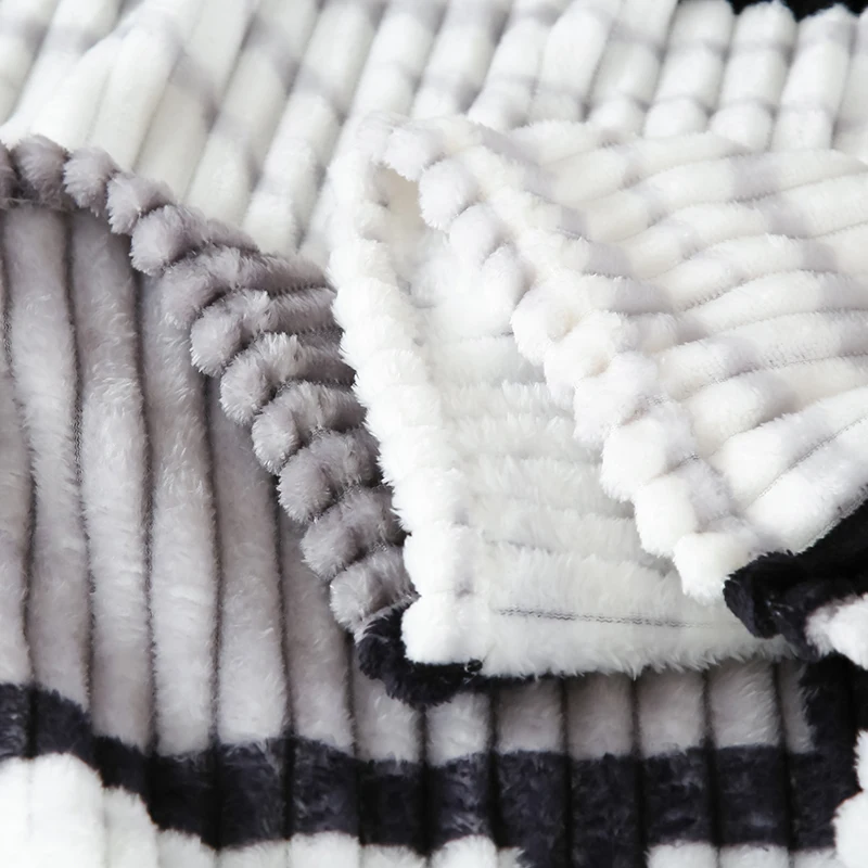 Fleece Blanket for Bed King Queen Blanket Bedspread Soft Warm Flaneel Blanket For Living Room Couch Blanket Home Decorative - 4