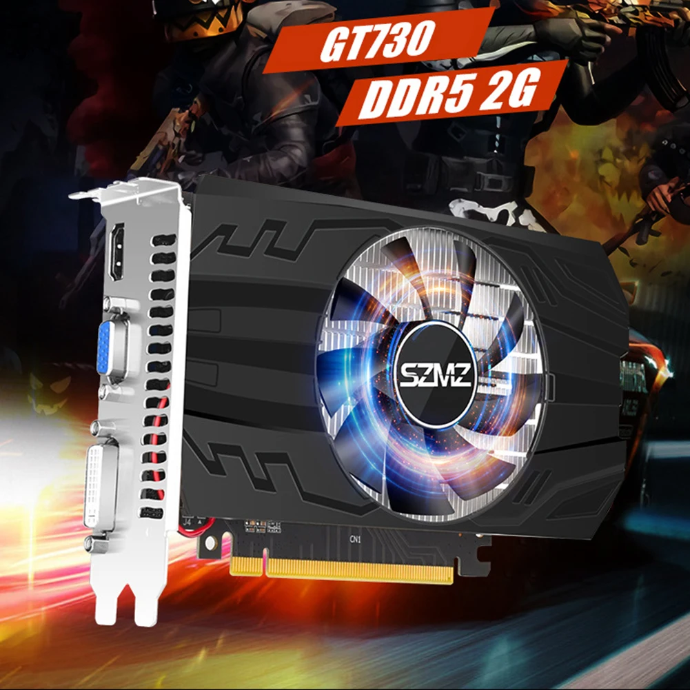 Placa Gráfica de Vídeo para Jogos Perfil Baixo Compatível com Hdmi Vga Dvi Pci-e 16x 8gb Ddr3 Ddr5 - Imagem 4