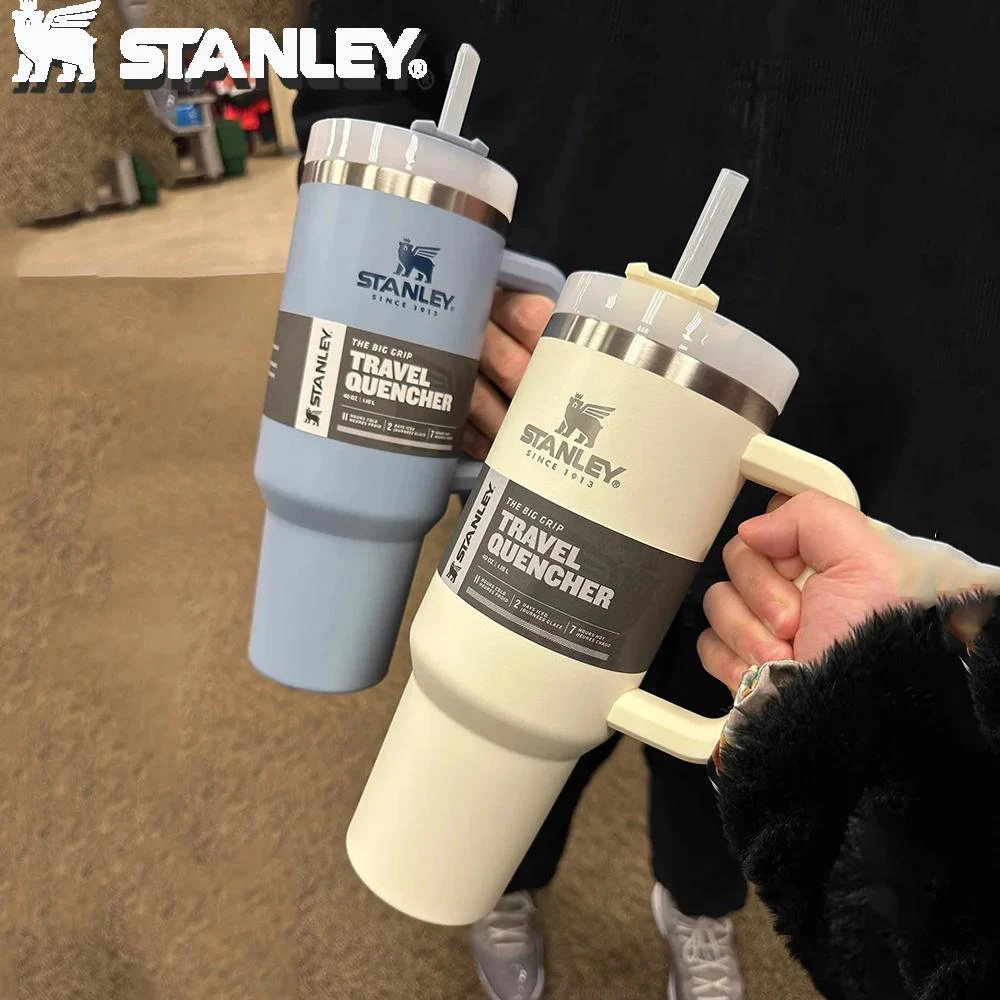 

40oz Stanley Adventure Quencher H2.0 Tumbler with Handle Stainless Steel 40 Oz Water Bottle Vacuum Insulated Travel Cup