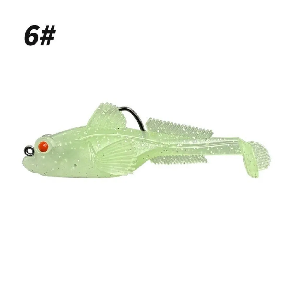 2 stücke 9g Gewicht Silikon Grundel Köder Jig Haken Barsch Tackle Sinking Weicher Köder 12g Gewicht Weiches material Bass Shad Tackle – Detail 6