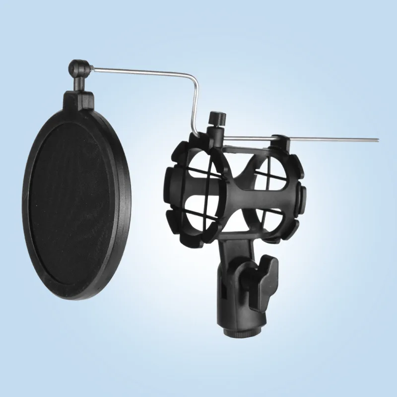 Handheld Condenser Microphone Shock Mount Clip Mic Holder Stand