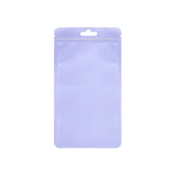 50pcs Charming Resealable Foil Zipper Pouches for Jewelry Storage and Packaging Solutions (Purple)