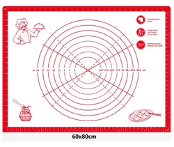 Non - Stick Silicone Baking Mat - High Temperature Resistant Pastry and Dough Sheet, Easy Clean Surface (60x80cm)