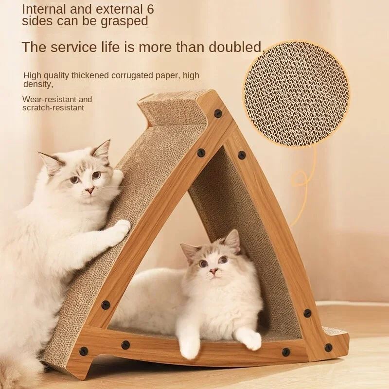 

Cat Scratching Board Vertical Can Be Detachable, Wear-resistant and Non-abrasive Corrugated Paper Cat Claw Cat Scratching Sofa