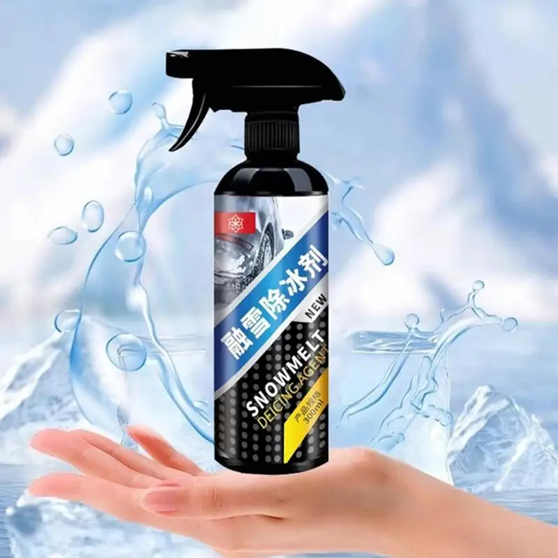 Deicer Spray For Car Windshield 300ml Deicing Melting Agent Auto Windshield Defroster Deicing Spray For Removing Snow And Frost