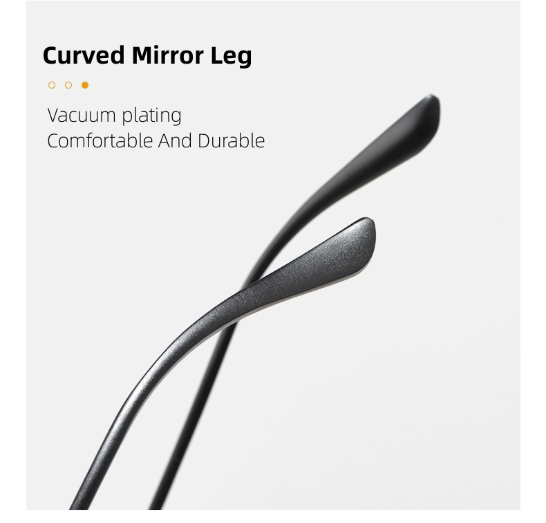 Reines Titan ultraleichte Doppels trahl große Brille Rahmen Männer Pilot dekorative Brillen Rezept Myopie optische Brillen – Detail 10