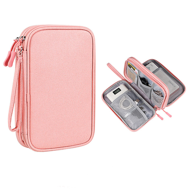 Organizer Bag Travel Bag Organizer Data Wire Headphone Case Power Bank Storage Bag Waterproof Multi-Function Portable