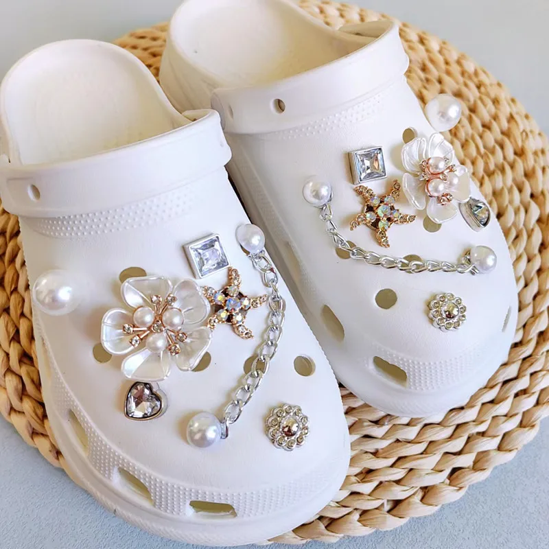 Hot Brand Shoes Charms Designer Croc Charms Bling Rhinestone Girl