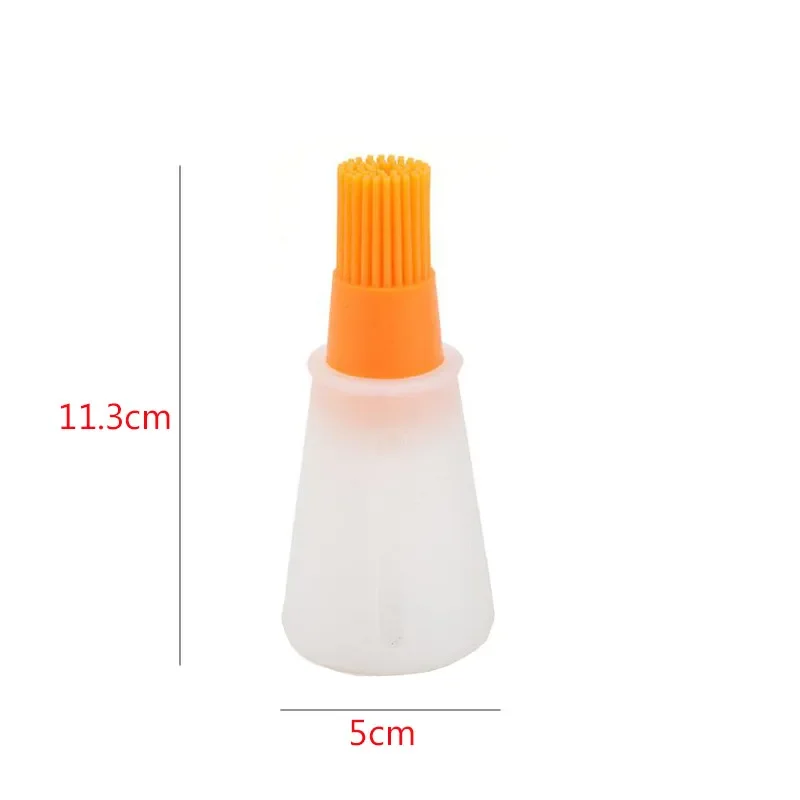 Oil Bottle Brush Silicone Basting Brush Oil Bottle Oil Brush 1 Pcs Portable Silicone Oil Bottle with Brush Grill Oil Brushes Liquid Pastry Kitchen Baking BBQ Tool Kitchen Tools for BBQ