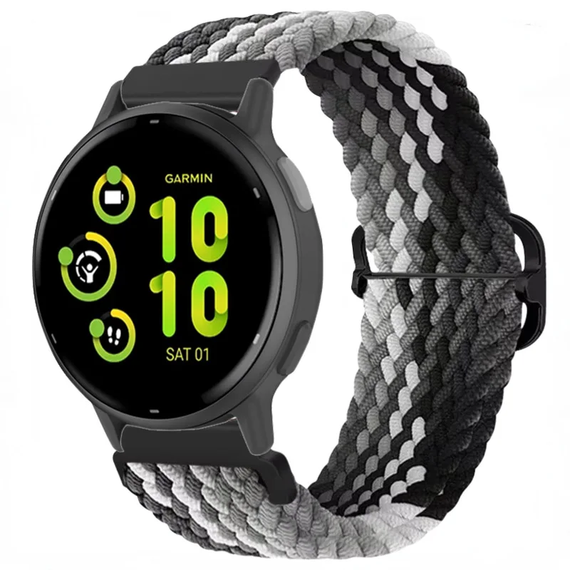 Nylon Braided Solo Loop Strap - 20mm/22mm Sports Bracelet Wristband