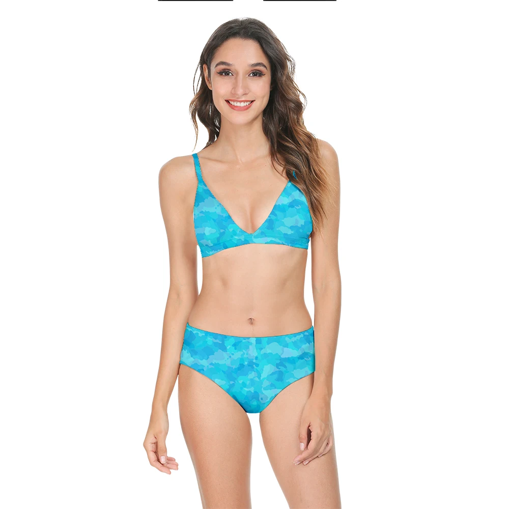 

Сексуальные бикини с высокой талией, новинка 2022, купальник с лямкой на шее, женский купальник, Женский комплект бикини, купальный костюм с принтом, летнее бикини