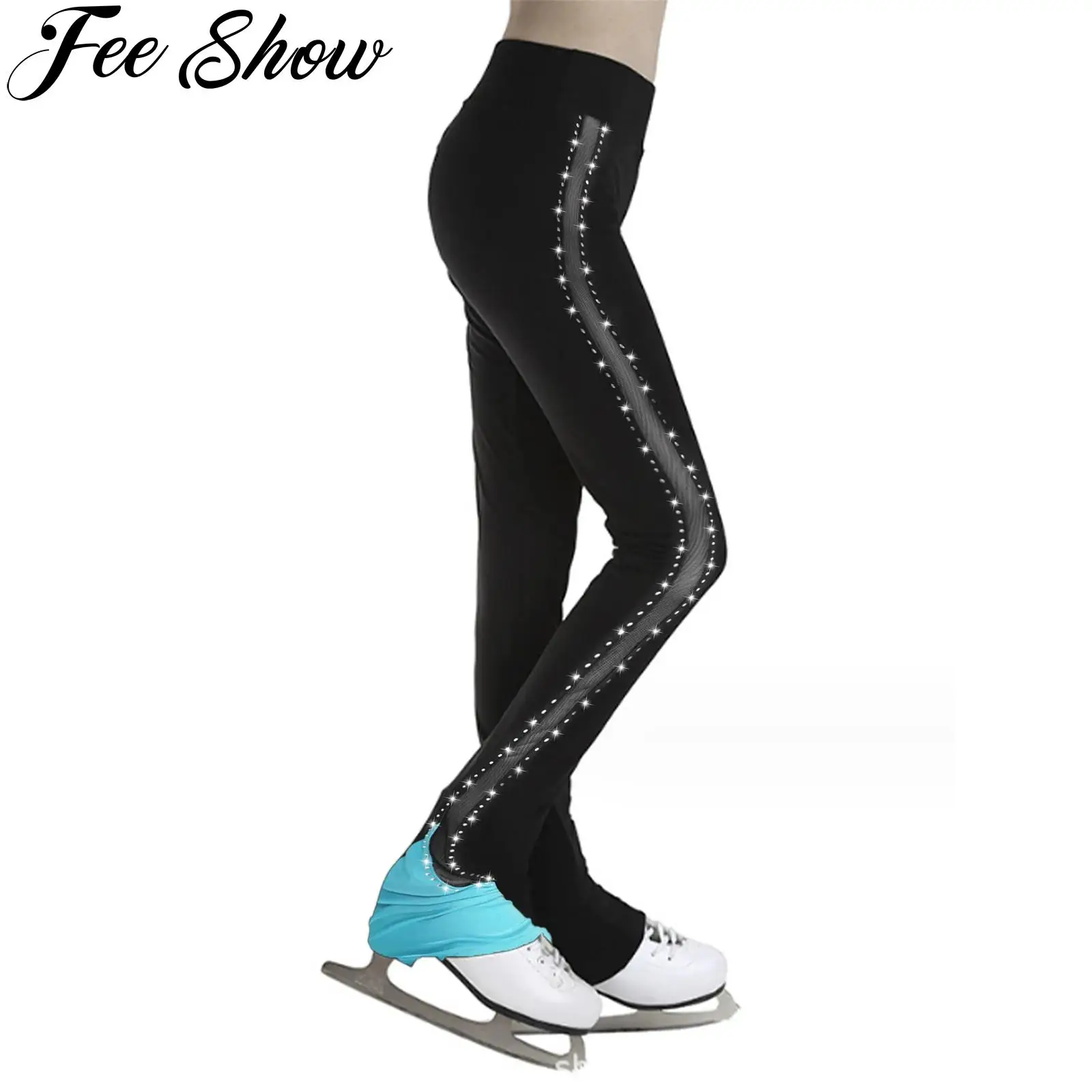 Pantalones de entrenamiento de patinaje artístico para niños