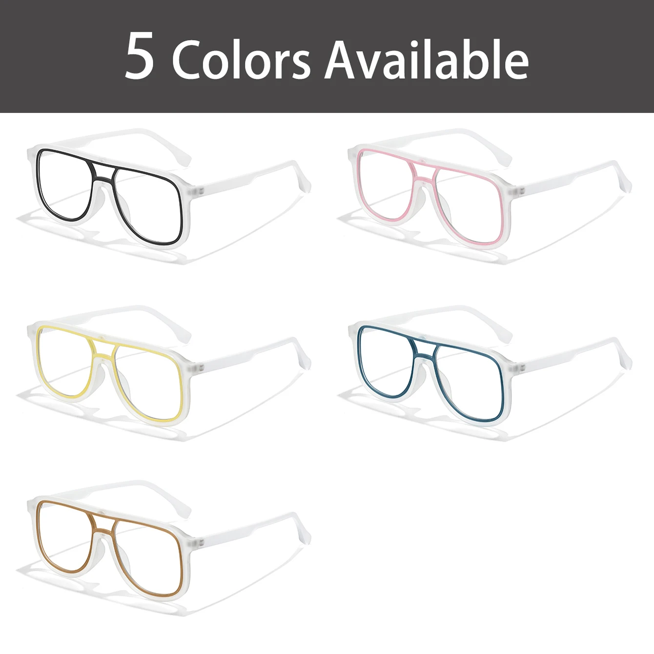 Unisex UV400 Protection Photochromic Square Sunglasses