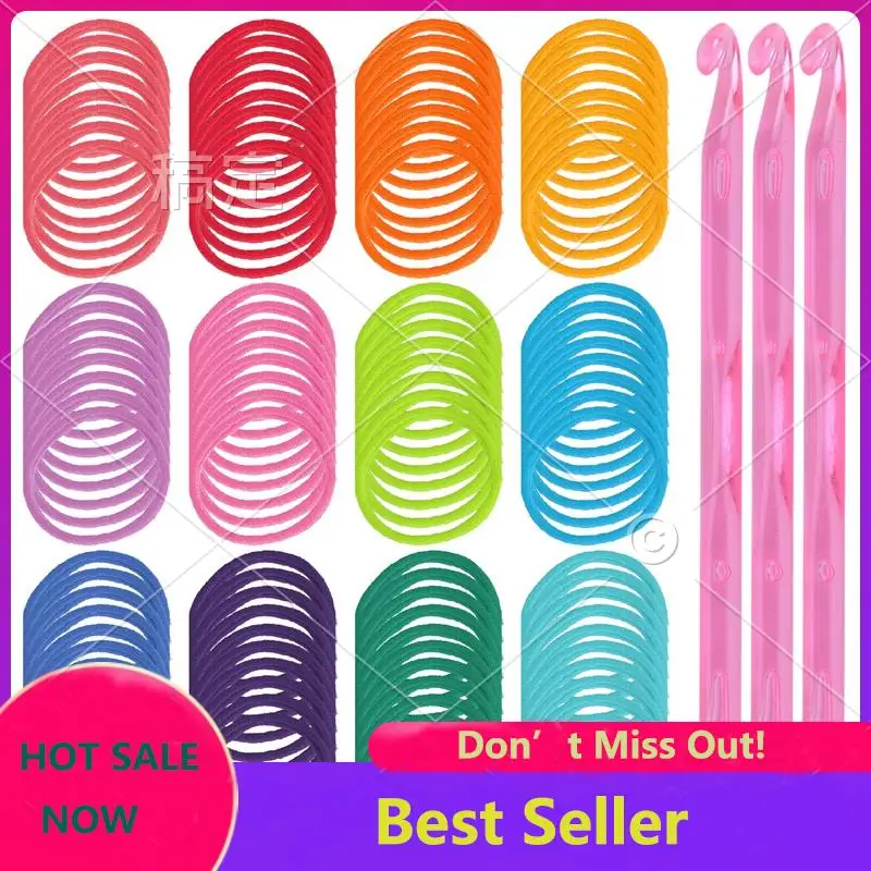 ABNL 192 Pcs 7 Inches Potholder Loops Weaving Loom Loops Weaving Craft With 12 Colors For DIY Crafts Supplies A
