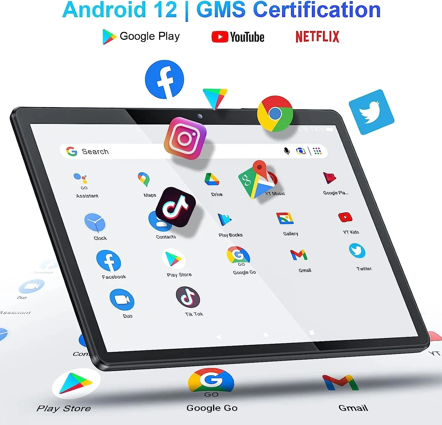 Large Screen 14.1 Inch Android 12 Tablet Pc 12+256GB Phone Call tablet Bluetooth 5G WiFi Pad For Educational/Sheet music/Kitchen 2