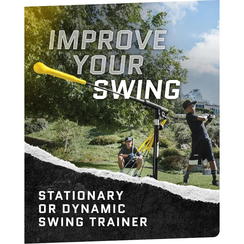 SKLZ Hurricane Batting Swing Trainer for Baseball & Softball - Durable Swing Arm - 4 Power Band System - High-Visibility 2