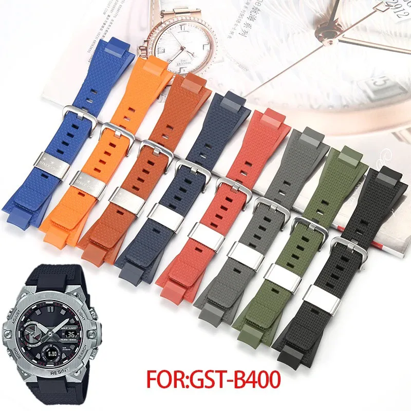 Resin Replacement Strap For Casio G-SHOCK GST-B400 Quick Release
