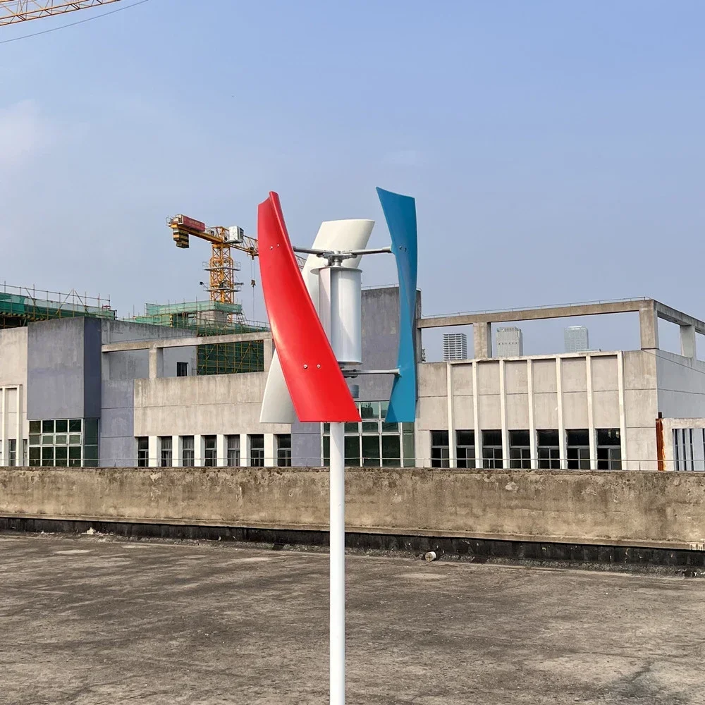 ping Wind Turbine 3000W 5000W 6000W 48V Vertical Generator Permanent Magnet Suspension Low Wind Start Household Control