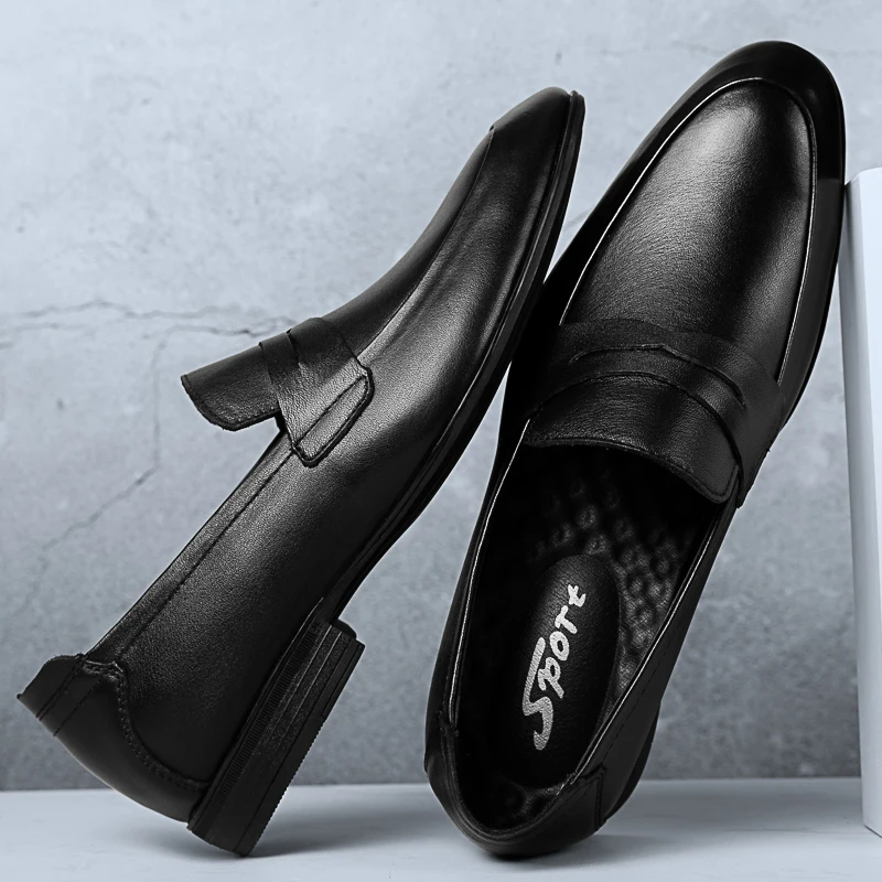 Italy Luxury Brand Fashion Men Casual Shoes Loafer Shoes Men Genuine Leather Slip-on Formal Shoes Moccasins Handmade Man Shoes