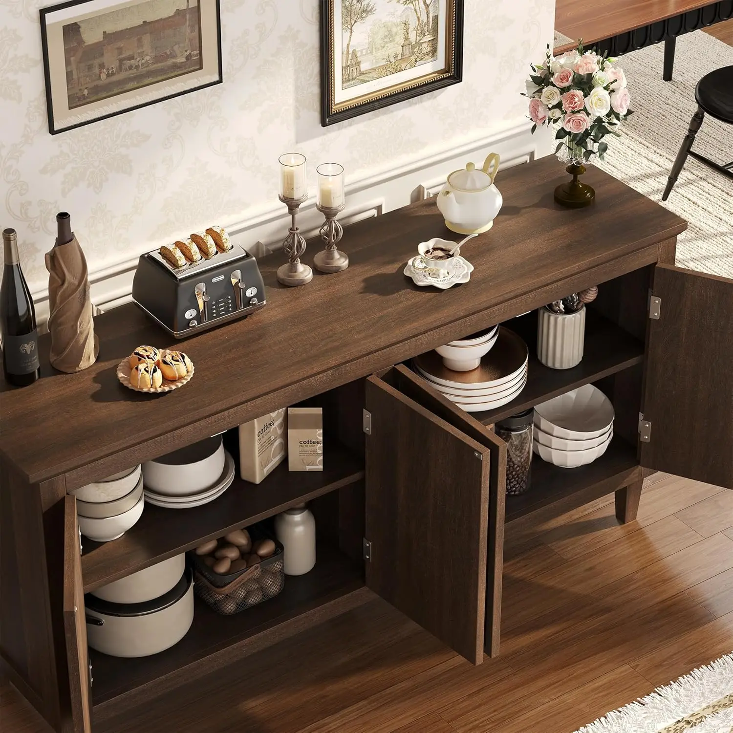 Wood Sideboard Cabinet 3