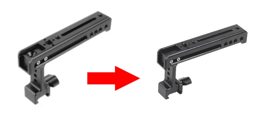 Obere Seite Käse Griff Grip NATO Schiene Handgriff Arri 1/4" Kaltschuh Halterung für Balance Einstellbare Kamera Käfig Rig Monitor Lichter – Detail 1