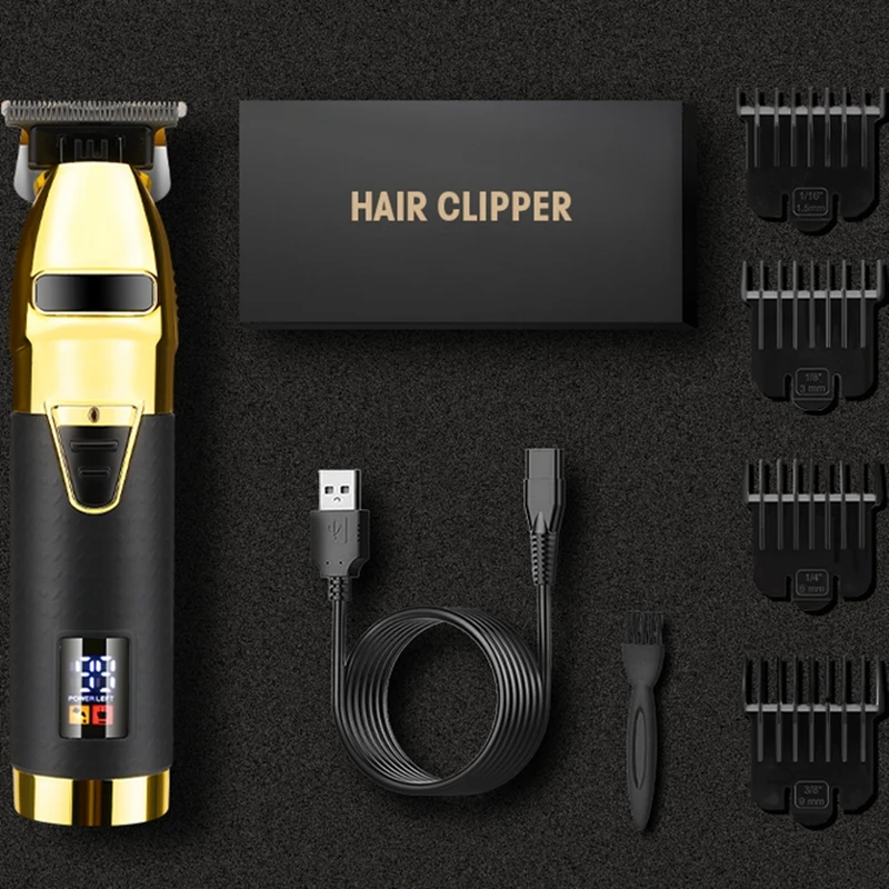 Professional Hair Trimmer Beard For Men outline zero blade Electric Hair Clipper Cordless Rechargeable cutting machine