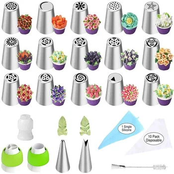 Boquillas de Punta Grande para repostería, 32 piezas 1