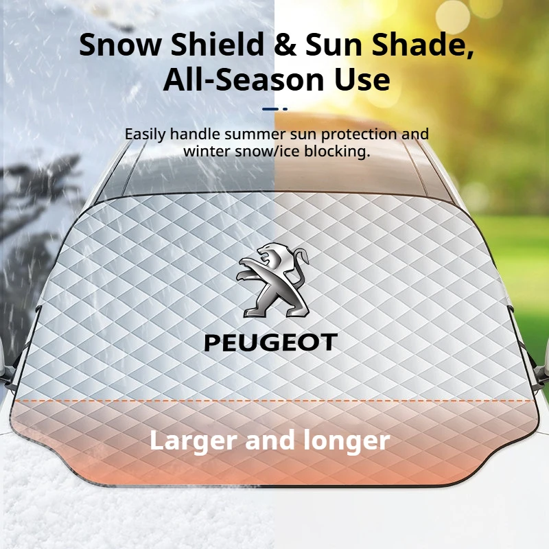 Premium Car Front Windshield Sunshade and Snow Shield Waterproof Cover