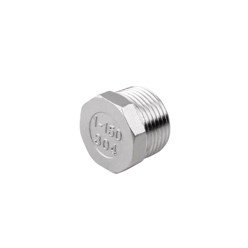 1/8" 1/4" 3/8" 1/2"-4" BSPT NPT Male Hex End Plug Cap 201/304/316 Stainless Steel Connector Pipe Fitting Water Gas Oil 225 PSI