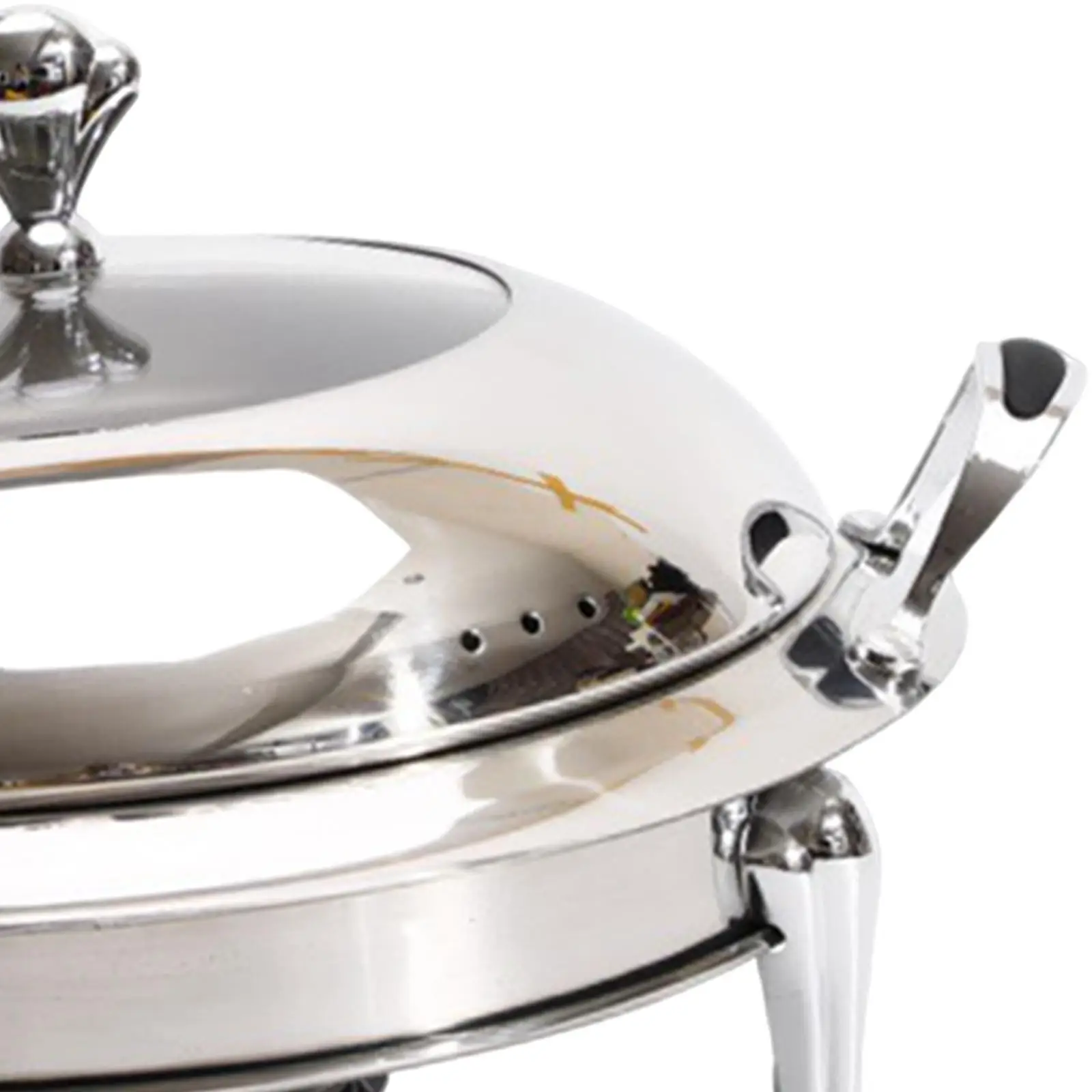 Food Warmer Quick Heating Cooking Pot with Lid Camping Alcohol Stove Hot Pot for Kitchen Party Noodles, Egg Restaurant Household 5