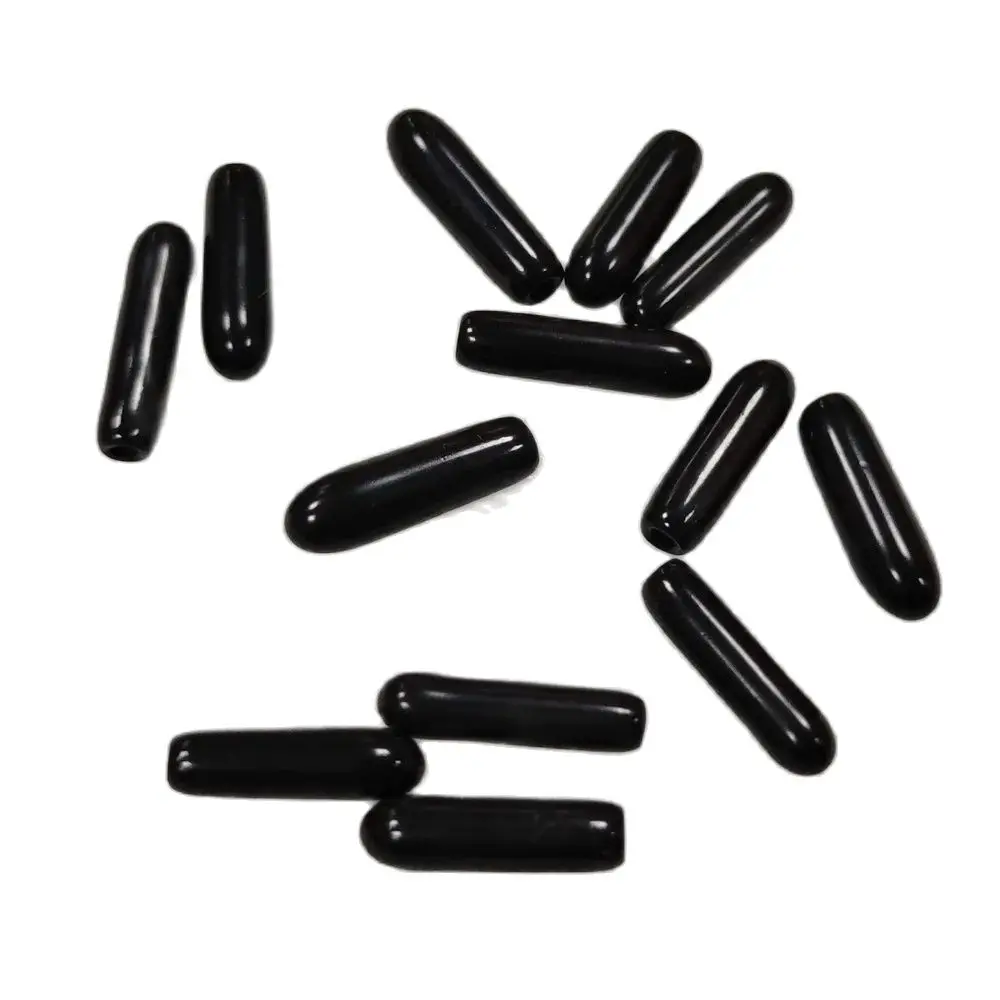 Uxcell 5pcs Rubber End Caps 40mm 1.6 Inch  ID Vinyl PVC Round Tube Bolt Cap Cover Screw Thread Protectors Light Gray - View #5