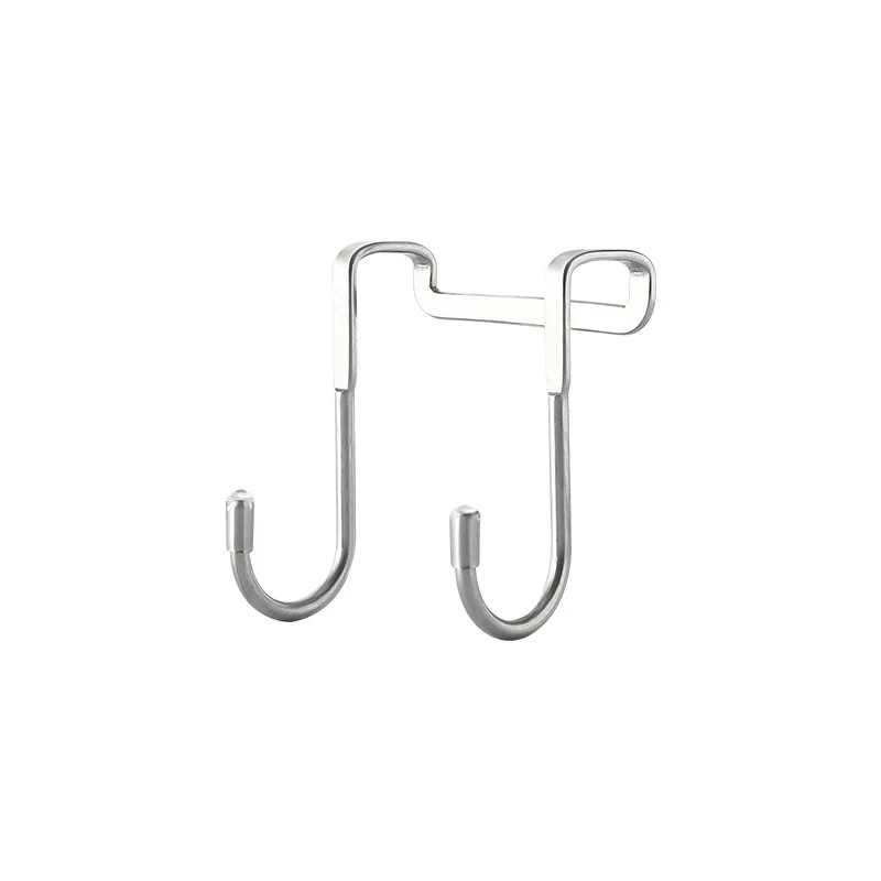 1PCS 304 Stainless Steel Door Back Hook S-shaped Kitchen Bathroom Hat Towel Hanger Storage Cupboard Wardrobe Door Hook