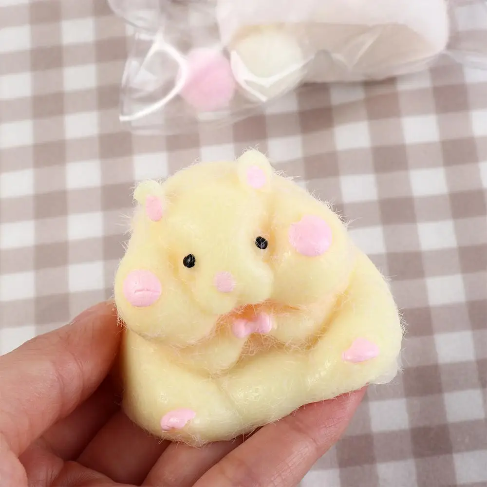 Cute Taba Squishy Hamster Squeeze Toy Cartoon Fidgets Toy Funny Plush Pinch Decompression Toy Stress Relief For Kids Adults Gift 3