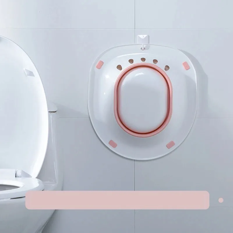 Portable toilet sitz bath basin portable bidet spray Toilet Sitz for Pregnant Bath Hemorrhoids Postpartum Folding Toilet Postpartum Care Basin