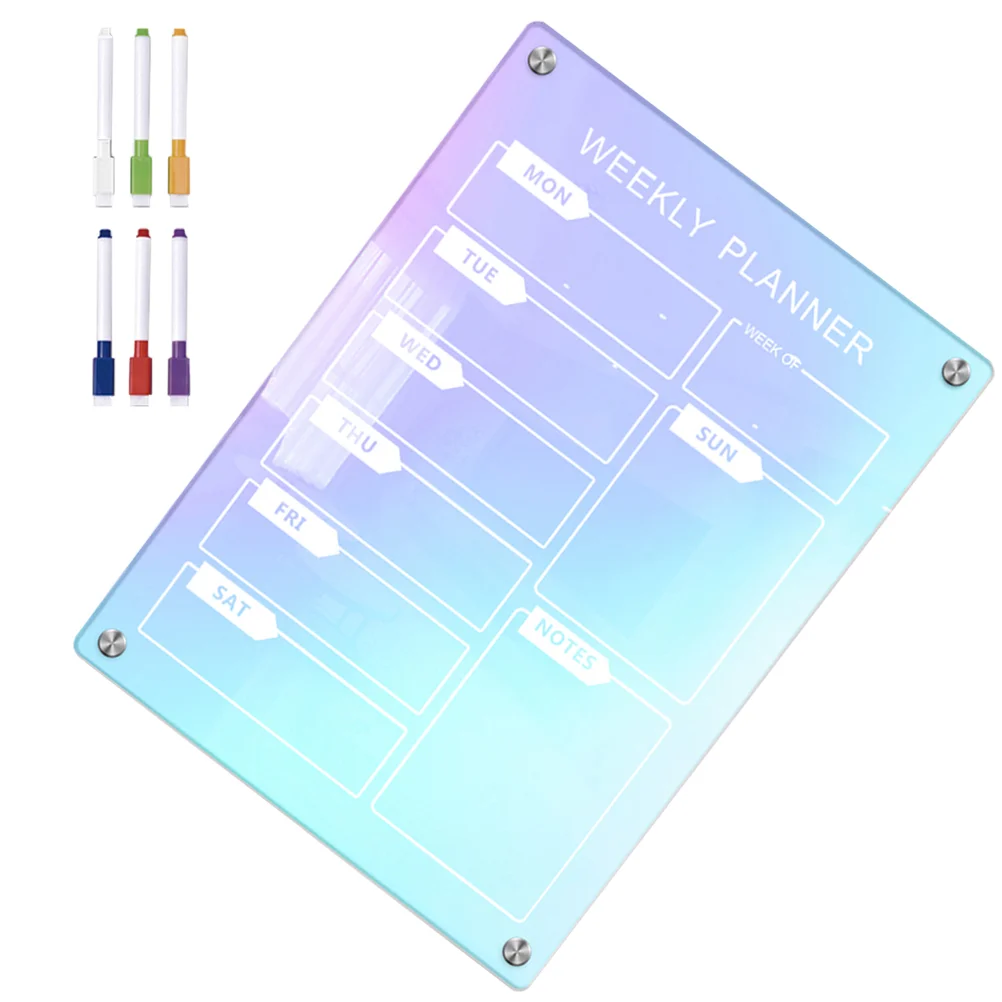

1 Набор еженедельных графиков, стираемая доска для планирования, календарь, планировка холодильника, фотография