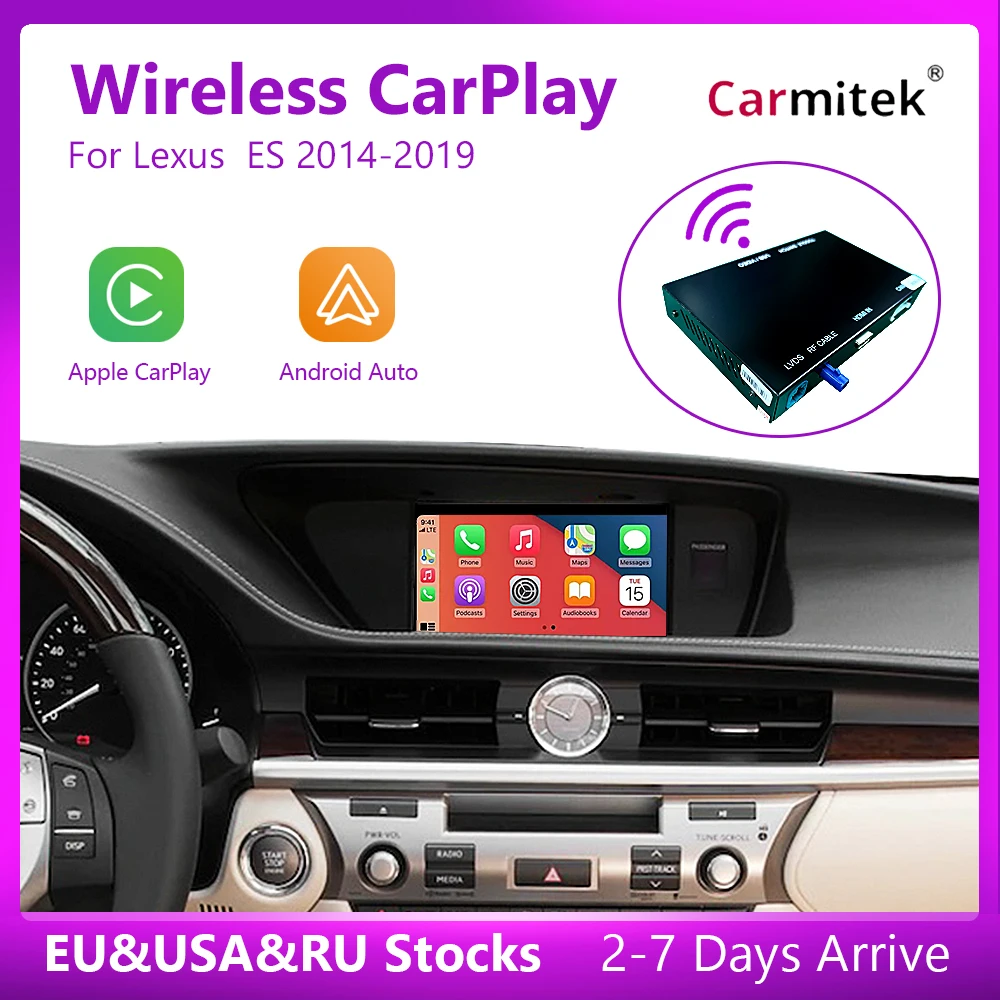 

Wireless CarPlay for Lexus ES 2014-2019, with Android Auto Mirror Link AirPlay Car Play Functions