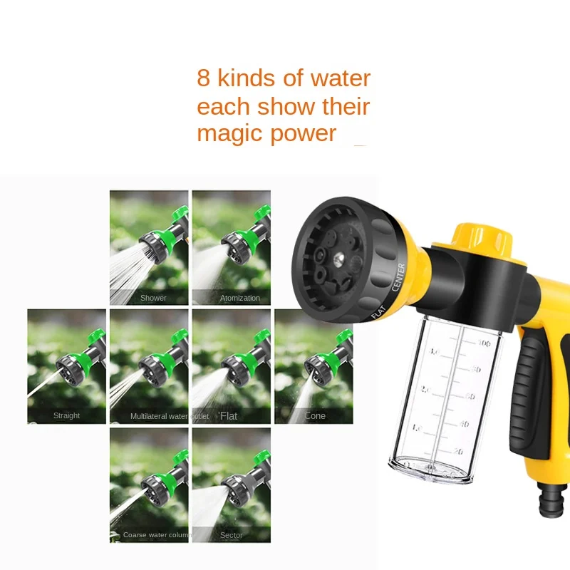 Portable Auto Foam Lance Water Gun High Pressure 3 Grade Nozzle Jet Car Washer Sprayer Cleaning Tool Automobile Wash Tools 5
