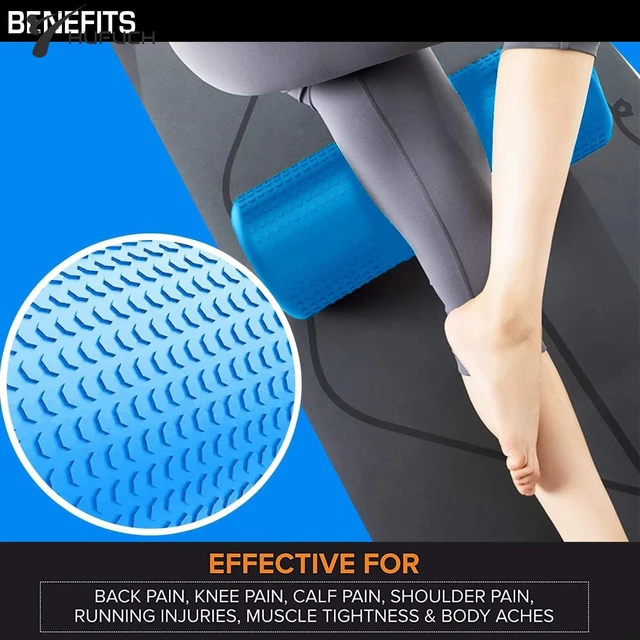 Pilates Foam Roller 45cm Point EVA Massage Roller Foam Roller Muscle Recovery Roller Deep Tissue Massage Therapy Crossfit 2