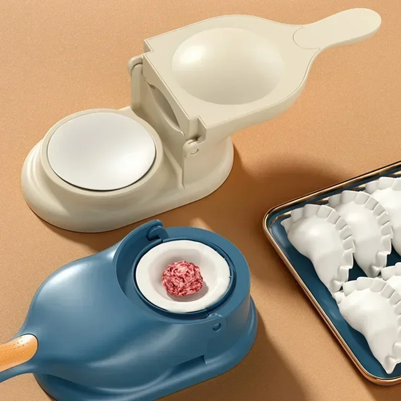 Dumpling Maker 2 in1 DIY Kit Wrapper Presser Dough Pressing for Home Cooking