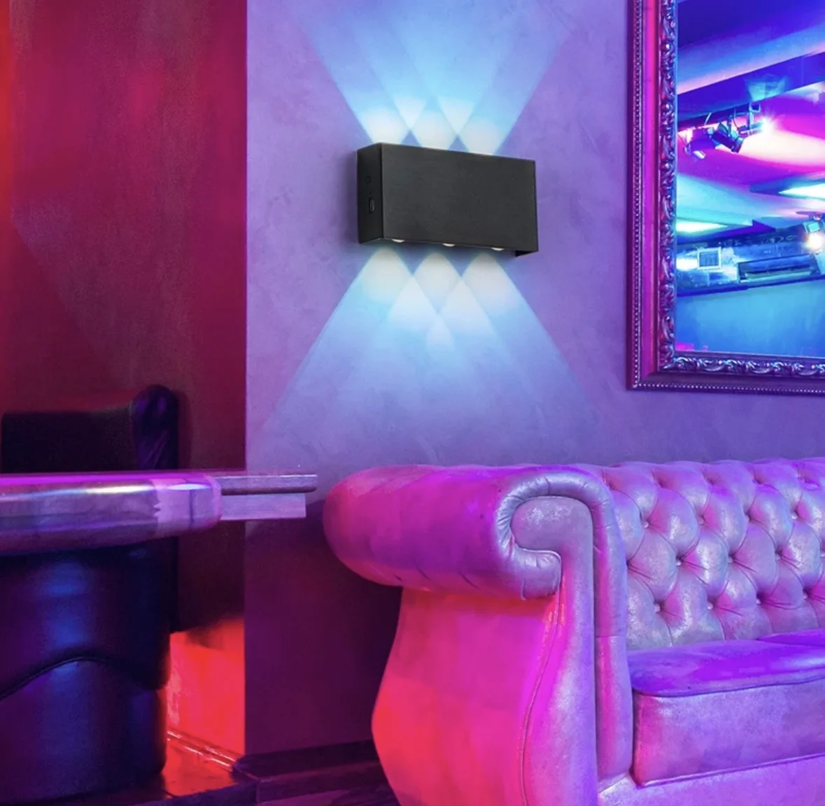 Charging Wall Lamp with Remote Control Colorful Wall lights Home Battery 5200mah Portable Night Light For Bedside StairSide
